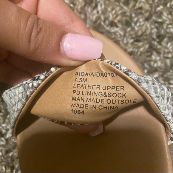 Steve Madden Platform Snakeskin Sandals - Picture 6 of 6